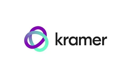 Kramer logo with purple and turquoise intertwined circles and the word "kramer" in black text.