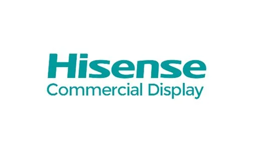 Hisense Commercial Display logo on a plain background.