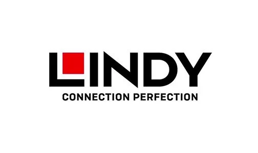 The Lindy logo with a red square and black text, and the tagline 'Connection Perfection'.