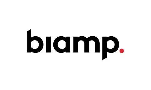 The word 'biamp' in black lowercase letters with a red period at the end, on a white background.