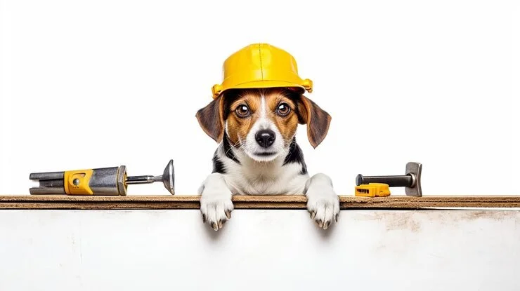 On finit les travaux - La clinique se prépare pour sa séance photo !