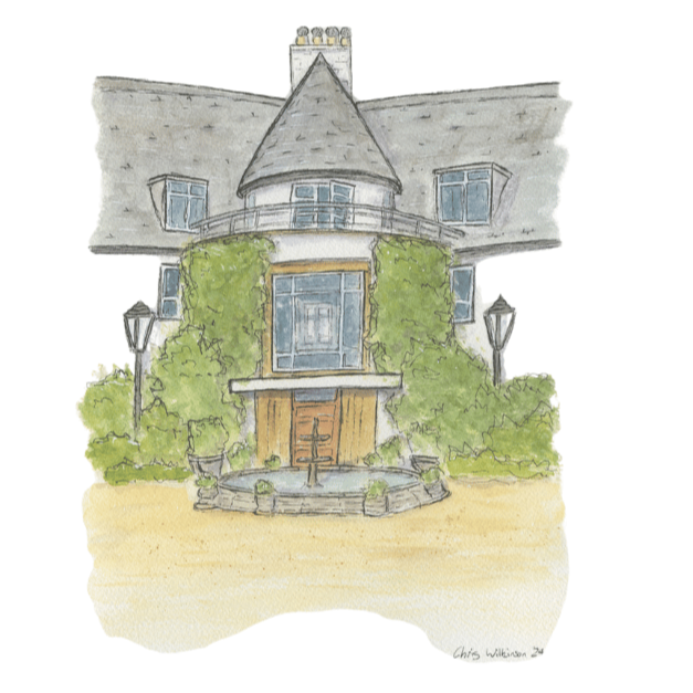 Illustration of the country house