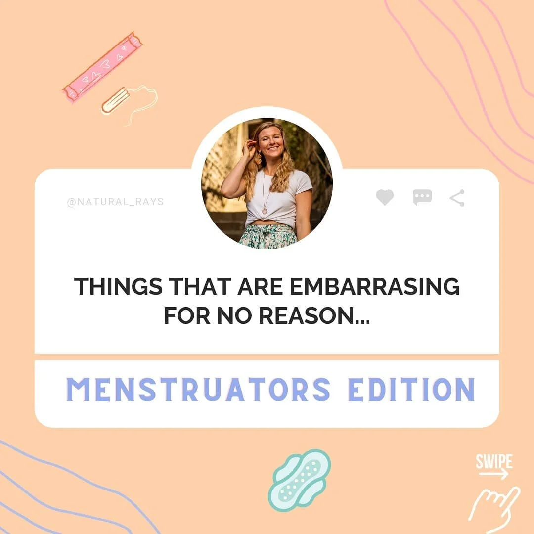 Did I miss any??

TRUE STORY: I used to slide a tampon up my sleeve to hide the fact I was taking one to the toilet when I worked in an office. I also used to cough over the sound of me opening the wrapper. When I was old enough to buy my own period 