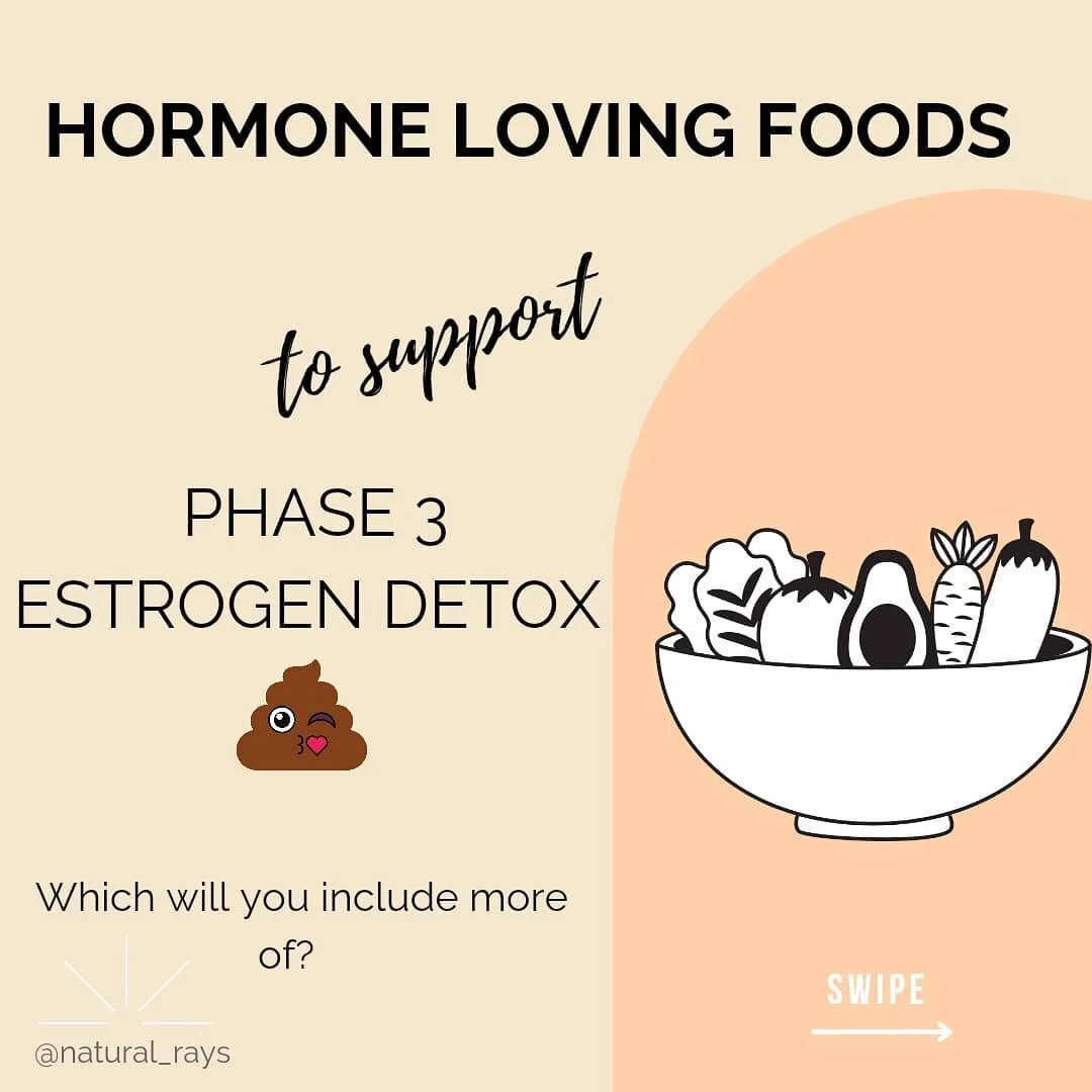 Hormone loving foods to support phase 3 estrogen detox. 💩

Which ones will you be getting more of? 

#happyhormones #pmsfree&nbsp; #superfoodnutrition #antiinflammatorydiet #fertilityjourney #pcoswarrior #endowarrior #moodswingsbelike #moodswingssuc