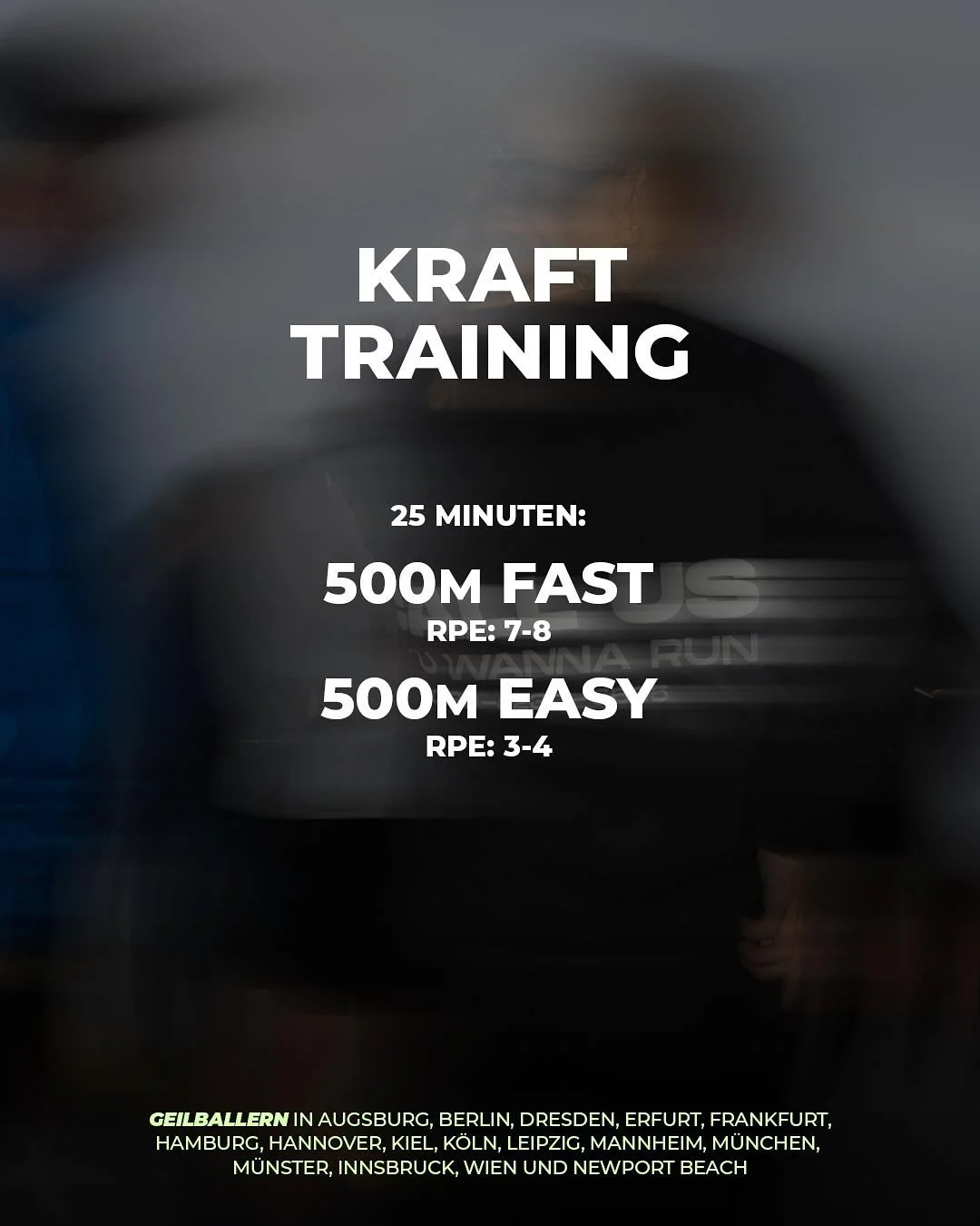 Workout Announcement: 500er stehen aufm Speiseplan.

Unsere Trainings:
Augsburg: Mi., 19 Uhr @bens_gym
Berlin: Di., 19 Uhr am KRAFTRAUM
Hannover: Di., 19 Uhr @feinkiosk
Leipzig: Di., 19 Uhr an der Galopprennbahn
M&uuml;nchen: Di., 19 Uhr @andiamo.mue
