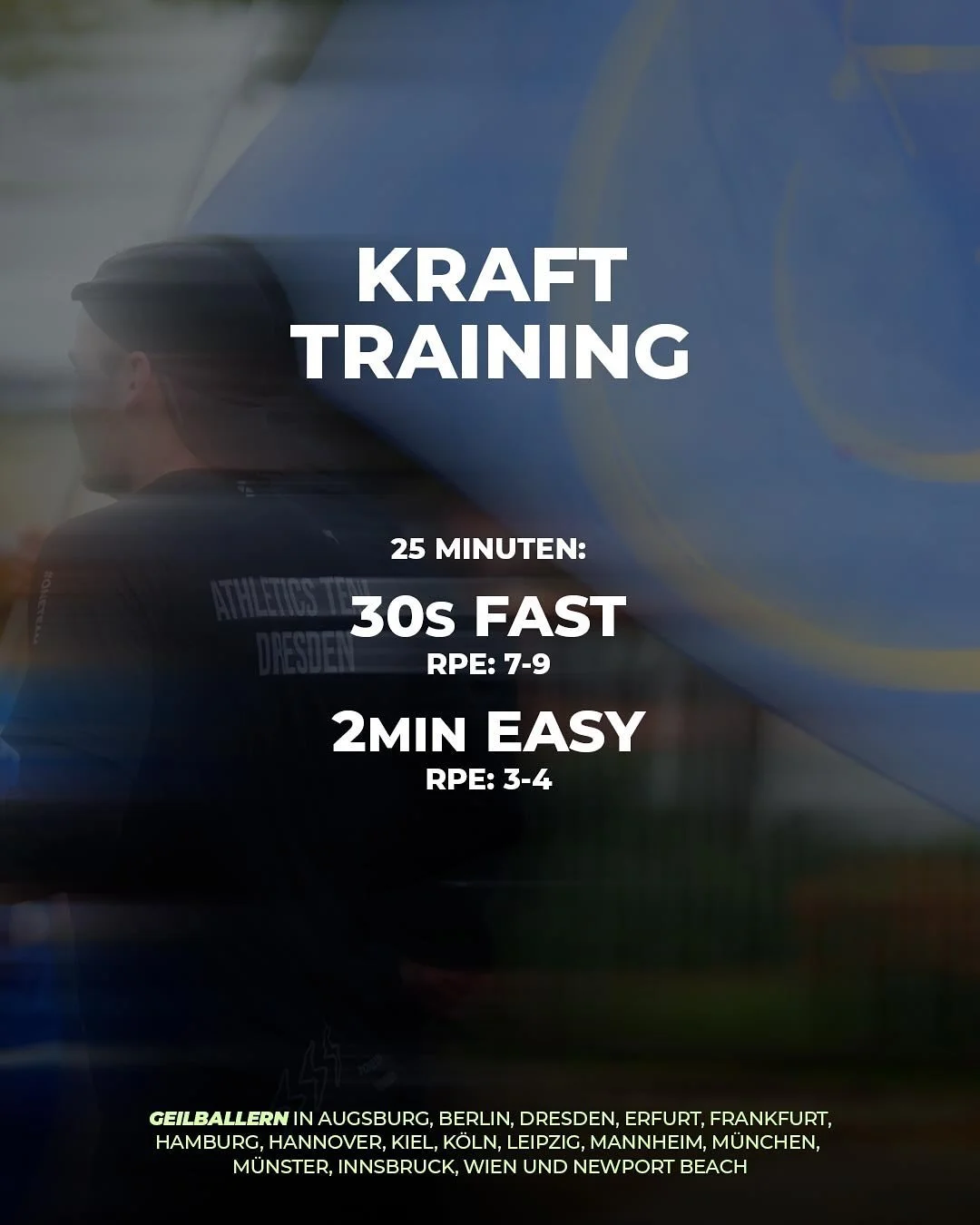 Holt die Spikes raus, schneller wird&rsquo;s nicht mehr. Training f&uuml;r diese Woche: 30s FAST und 2 min EASY 🔥

Unsere Trainings:
Augsburg: Mi., 19 Uhr @bens_gym
Berlin: Di., 19 Uhr am KRAFTRAUM
Hannover: Di., 19 Uhr @feinkiosk
Leipzig: Di., 19 U