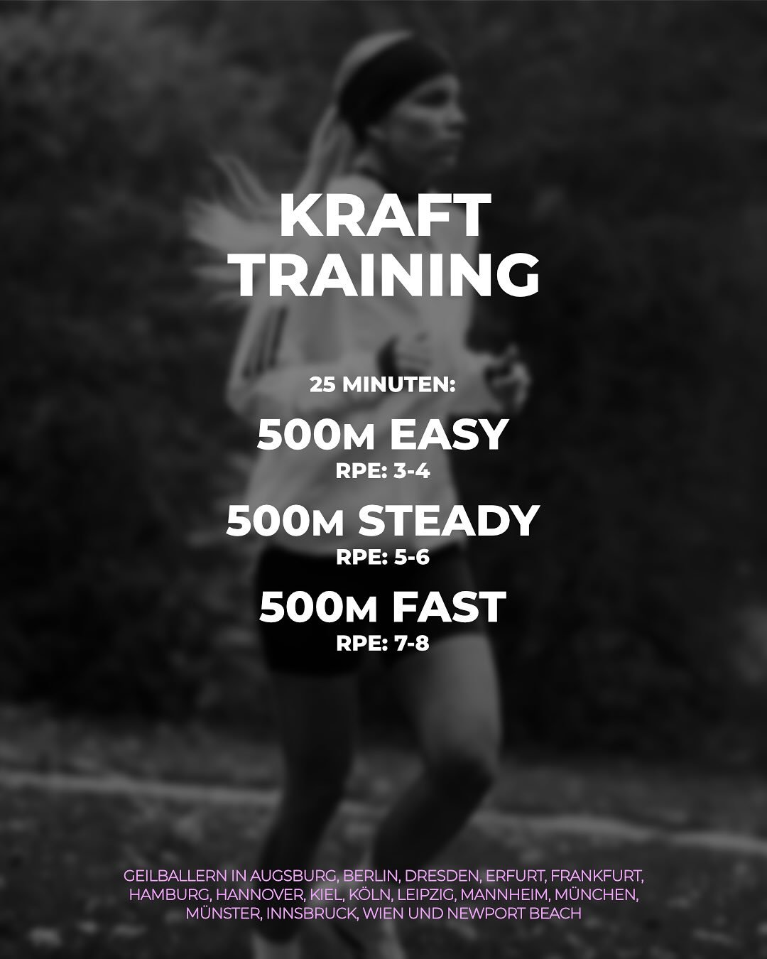 EASY Workout - STEADY Temperaturen - daf&uuml;r FAST Intervalls🔥 Wir haben Bock. 

Unsere Trainings:
Augsburg: Mi., 19 Uhr @bens_gym
Berlin: Di., 19 Uhr am KRAFTRAUM
Erfurt: Di., 19 Uhr @legrazie.erfurt
Dresden: Mi., 19 Uhr bei @torwirtschaft_dresde