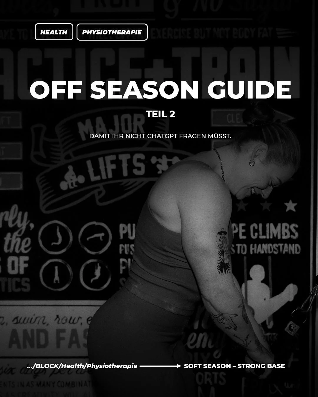 Euer Off-Season Guide: 
In Teil 1 haben wir erkl&auml;rt warum, jetzt kommt das Wie.
Zusammen mit @theroga_physiotherapy zeigen wir euch:
Workout-Templates f&uuml;r die Off Season
💡wie &bdquo;soft statt off&ldquo; praktisch aussieht
🔋wie ihr Belast