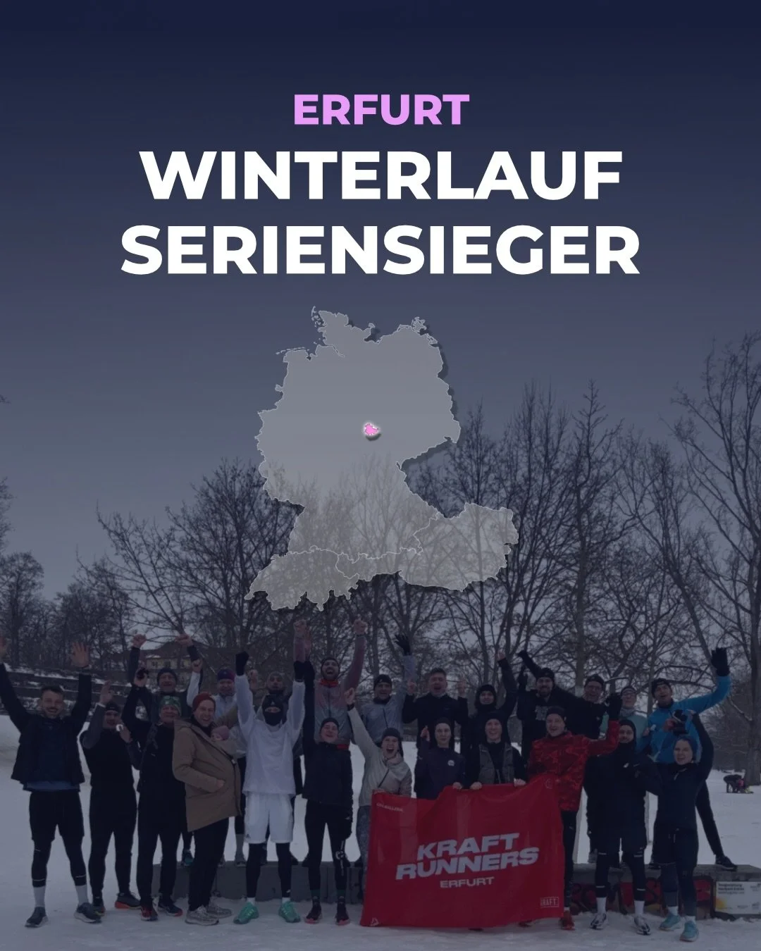 Here we go 🏆 Das finale Leaderboard der Winterlaufserie. Erfurt holt den Last-Minute-Sieg und zieht durch die Stammgast-Wertung an Hannover vorbei.

Marlene und Cornelius gewinnen die Einzelwertung.