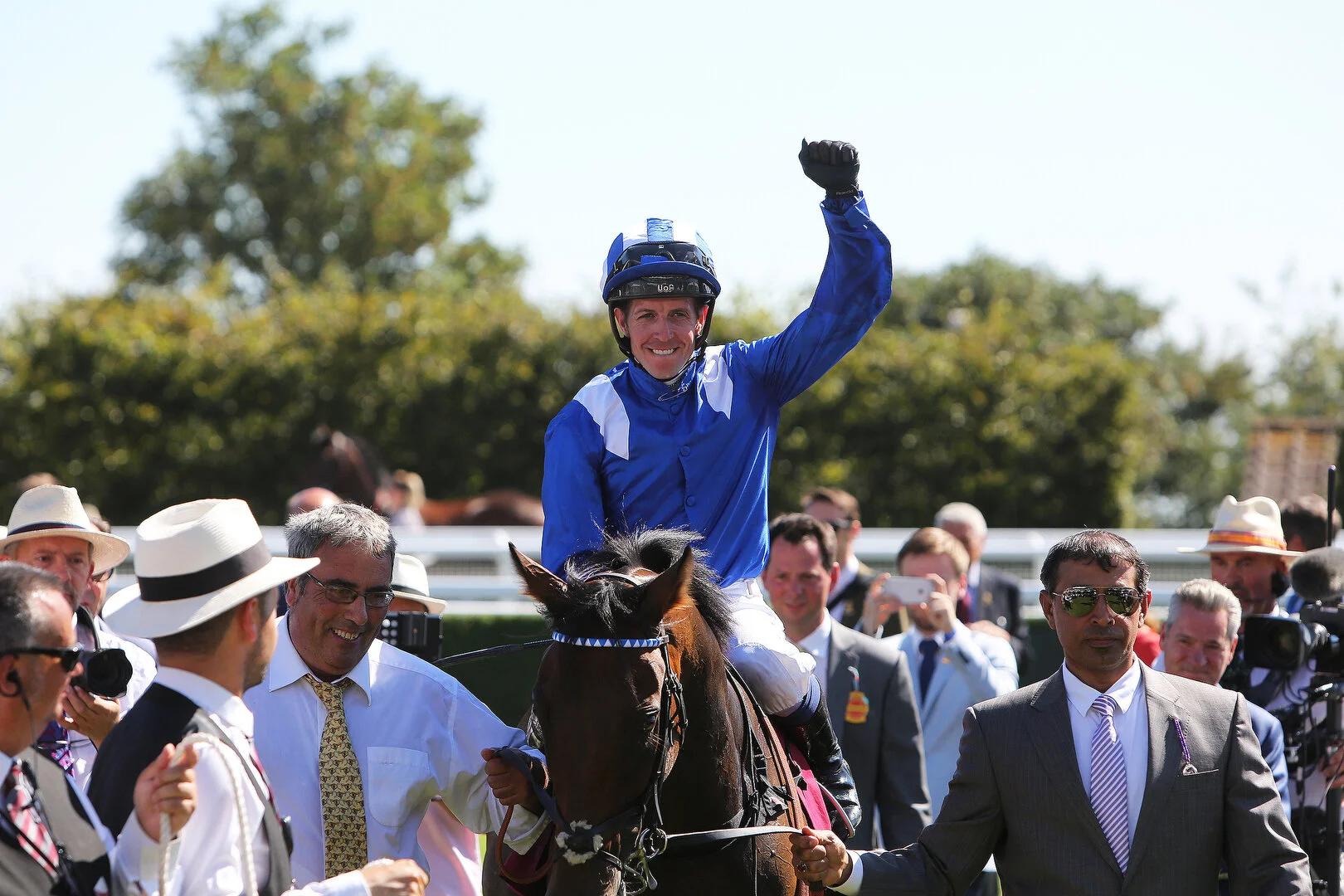 Battaash being led in
after the King George