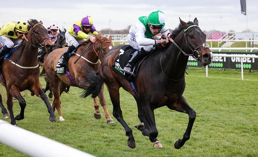 Royal Commando winning the Cammidge Trophy under Kieran Shoemark for owner Ziad A Galadari.