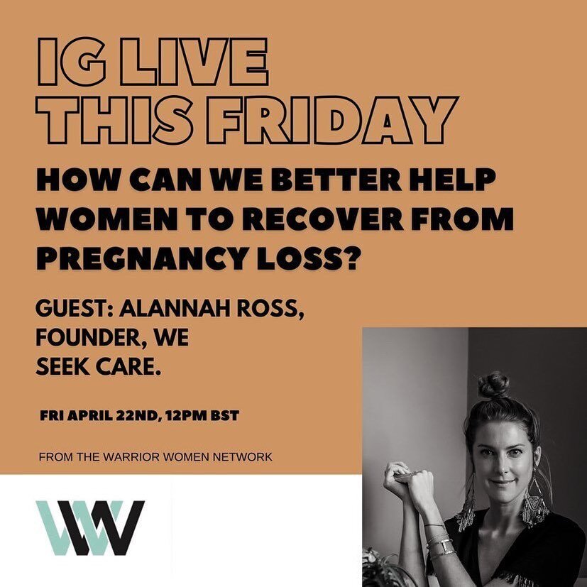 Head of to @warrior_women_network to hear a conversation with Seek on how pregnancy loss impacts people, and better approaches to supporting women so they can thrive and not just survive. 💪🏻✨