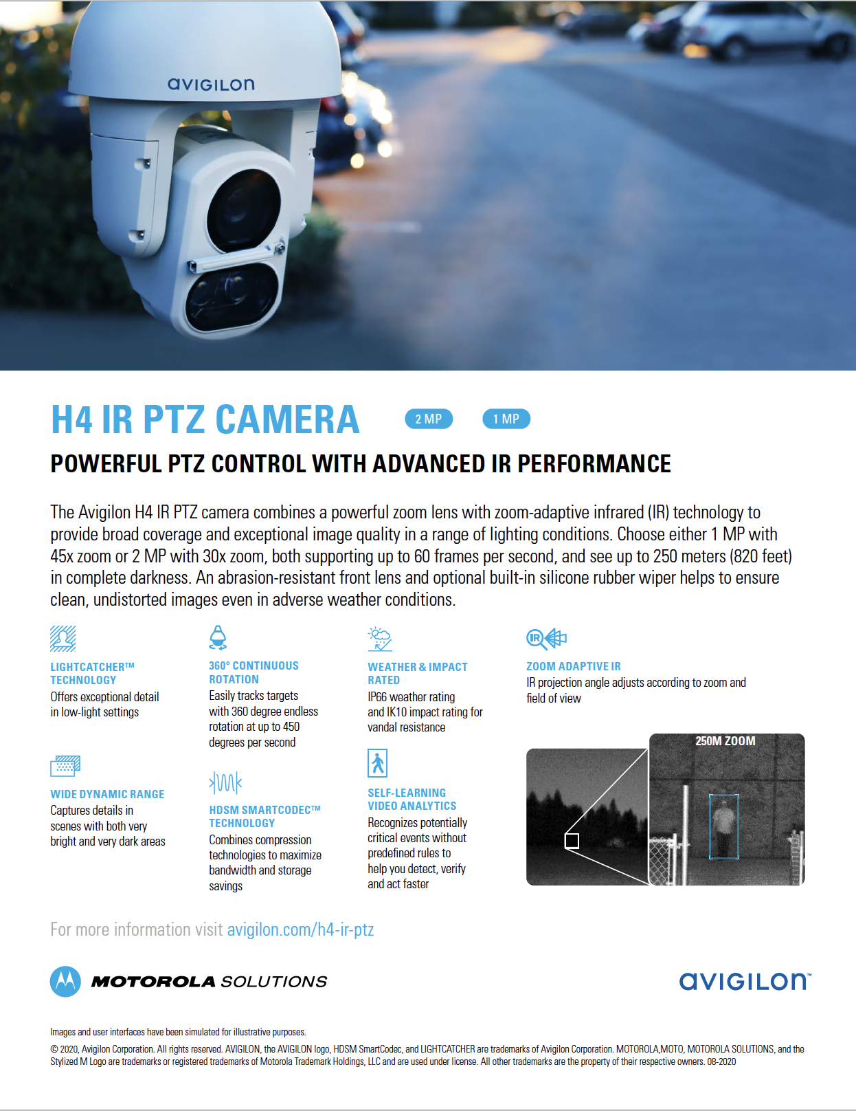 AVIGILON H4 IR PTZ CAMERA