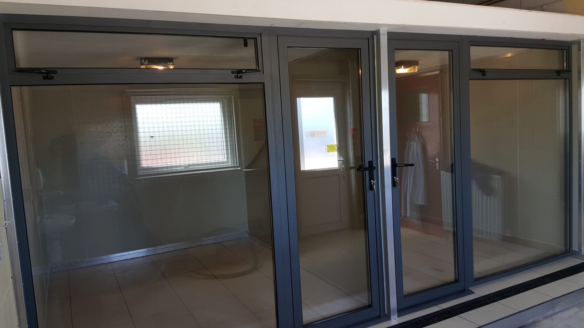 Glass fronted Kennel doors