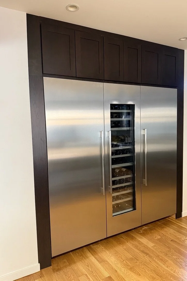 Thermador kitchen units, flush cabinets