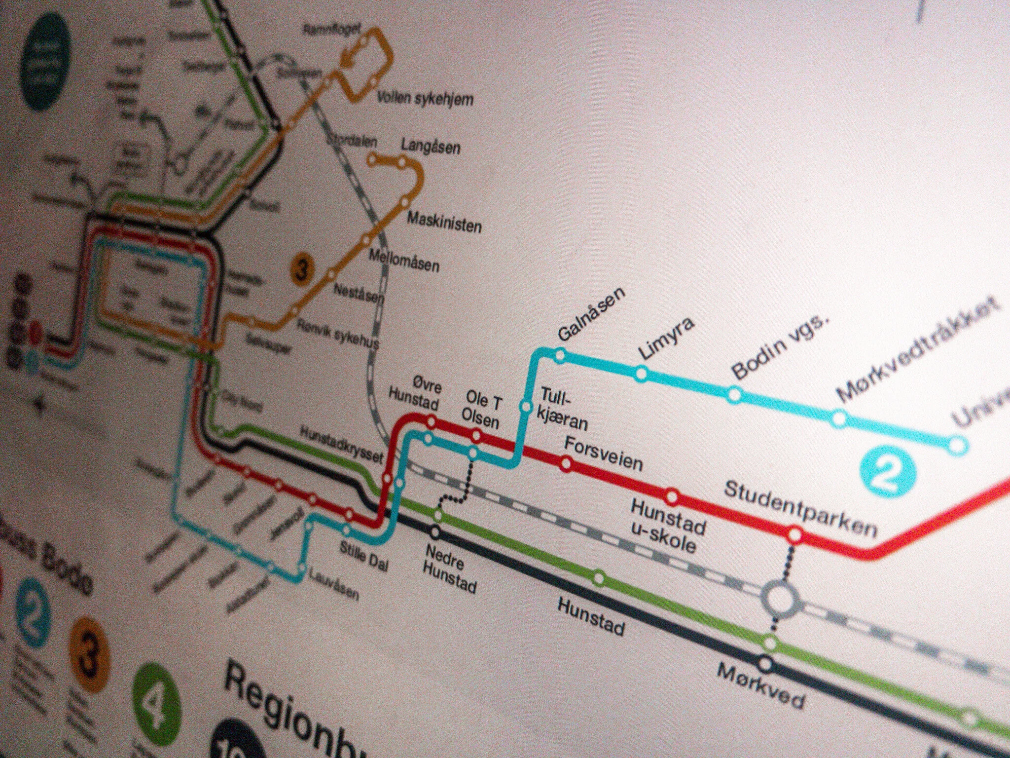Traséendring i Bodø