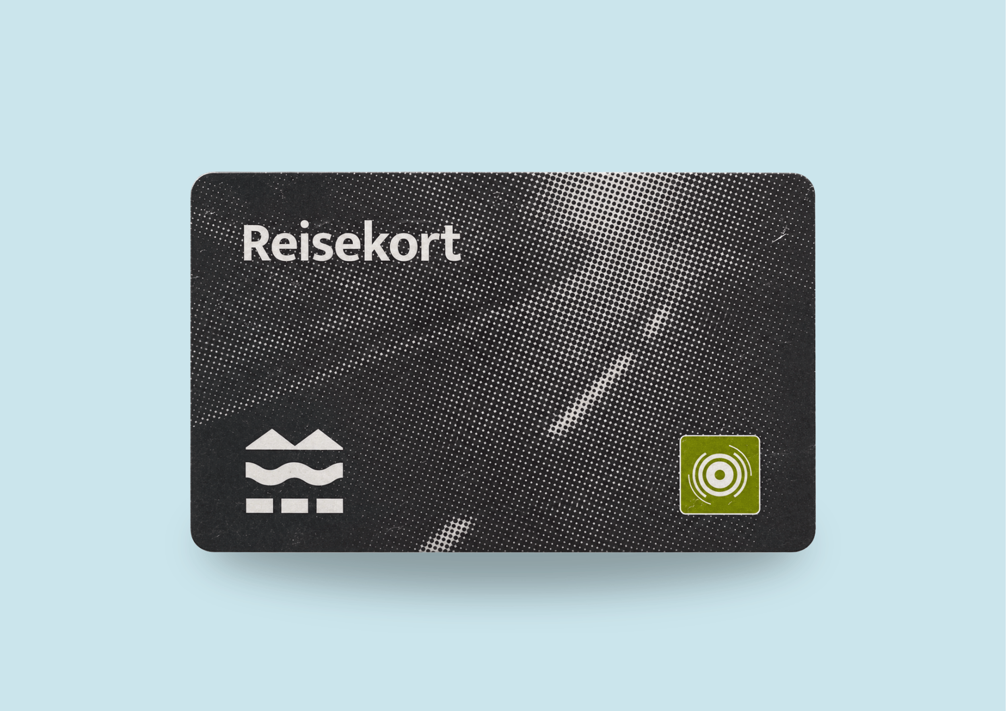 Bilde av et fremsiden på et fysisk reisekort