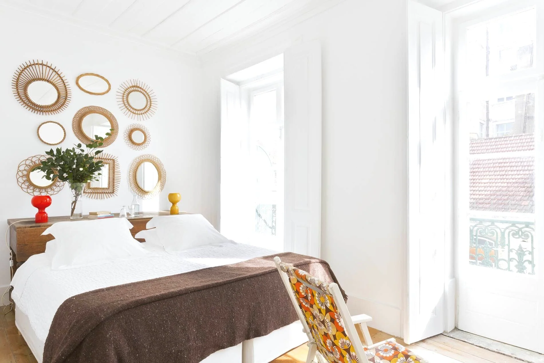 Rest your head at the Baixa House in the center of Lisbon.