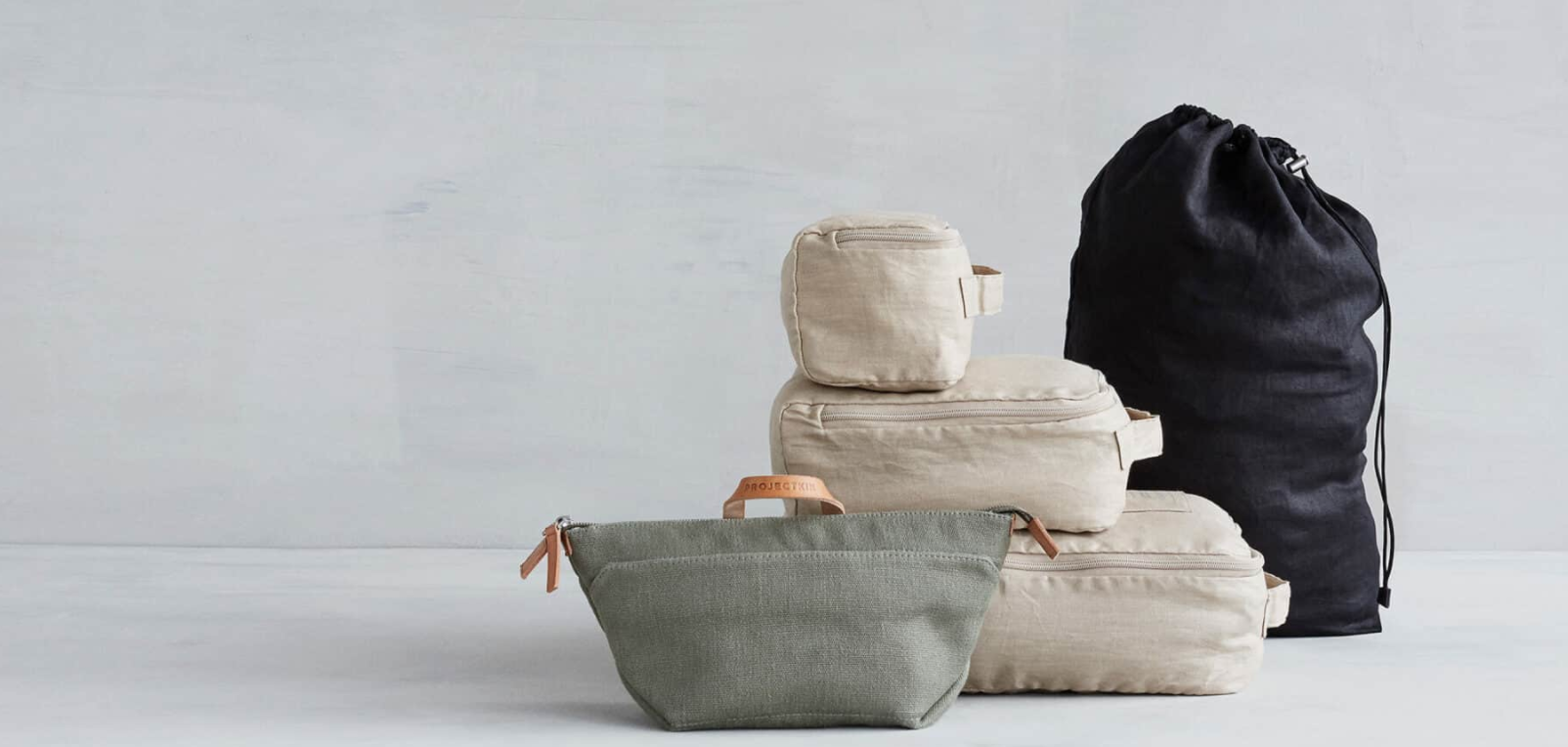 PROJECTKIN Linen travel organizers | Photo credit: PROJECTKIN