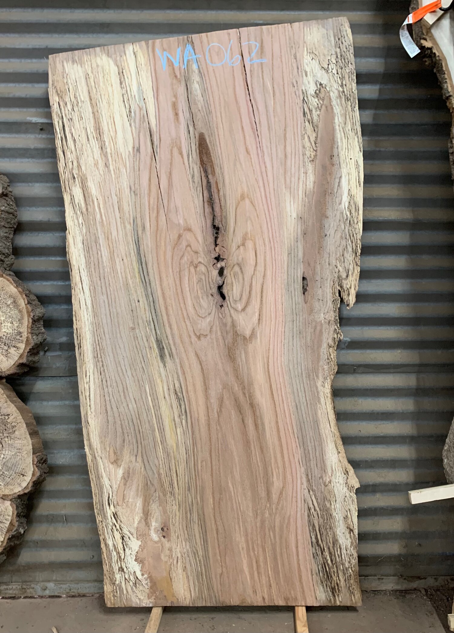 59.5” long x 26.5” - 32” wide x 2” thick Water Oak Live Edge Slab. Kiln  Dried. — Live Edge Wood Slabs Atlanta
