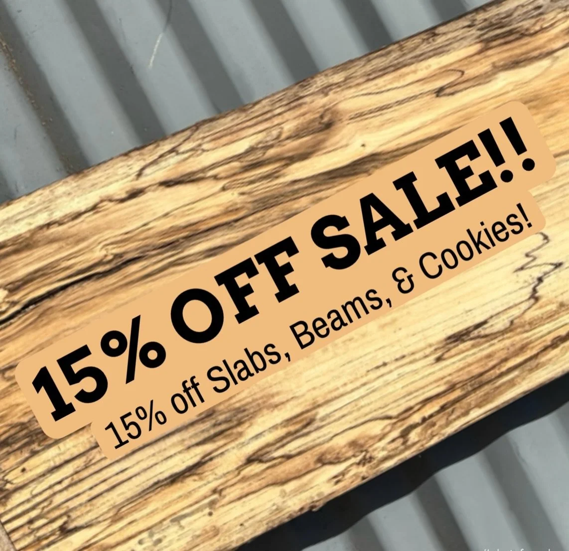 Happy Turkey Day!! We hope you have a wonderful day with your favorite people! 
Black Friday Sale is Live! You MUST enter code BLKFRI to apply the discount! Sale is on all slabs, beams, and cookies of all sizes!
We are closed this week, but will reop