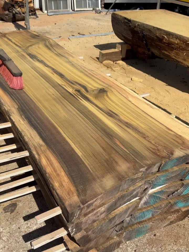 I&rsquo;ve been waiting for these big babies to come out of the kiln! Tulip Poplar from East Atlanta coming in thickums! They&rsquo;ll be available on the website shortly. 

Two of our favorites, @mizumakers and @my_hero_k9_django, showing us how it&