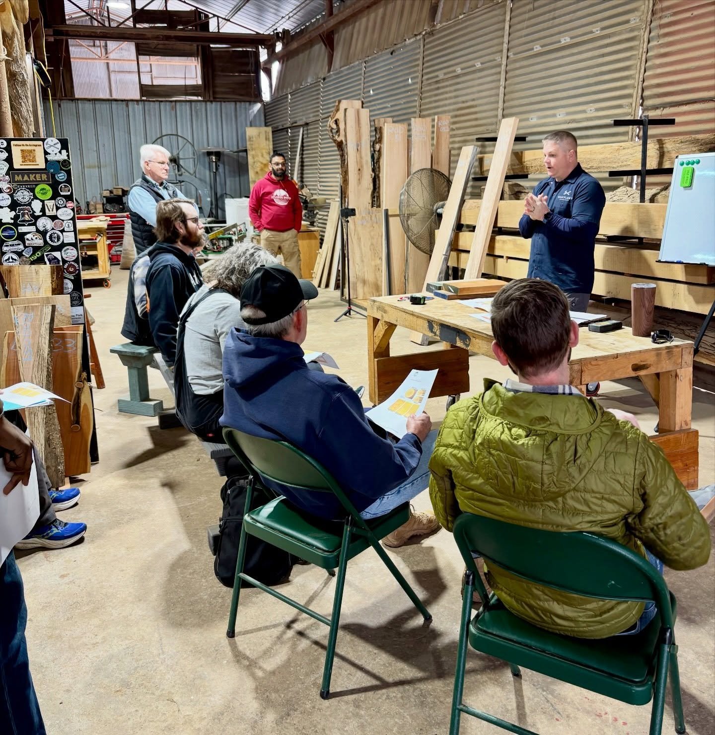 Lumberyard 101 class is in session 📓✏️
&bull;
&bull;
&bull;
#woodworkingclass #lumberyard101 #community #atlantawoodworkingclasses