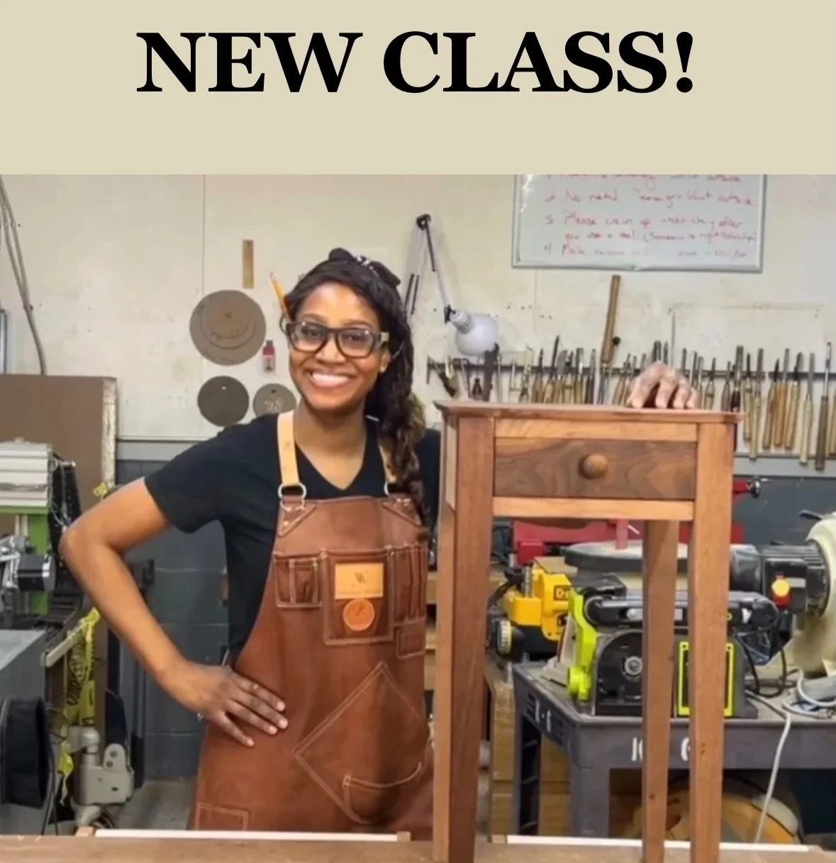 Join us April 25th for a hands on workshop all about hand tools! Get priceless knowledge from a professional on how to use the tools you wanted to learn! If you have one at home you&rsquo;d like someone to show you how to use it, bring it with you! D