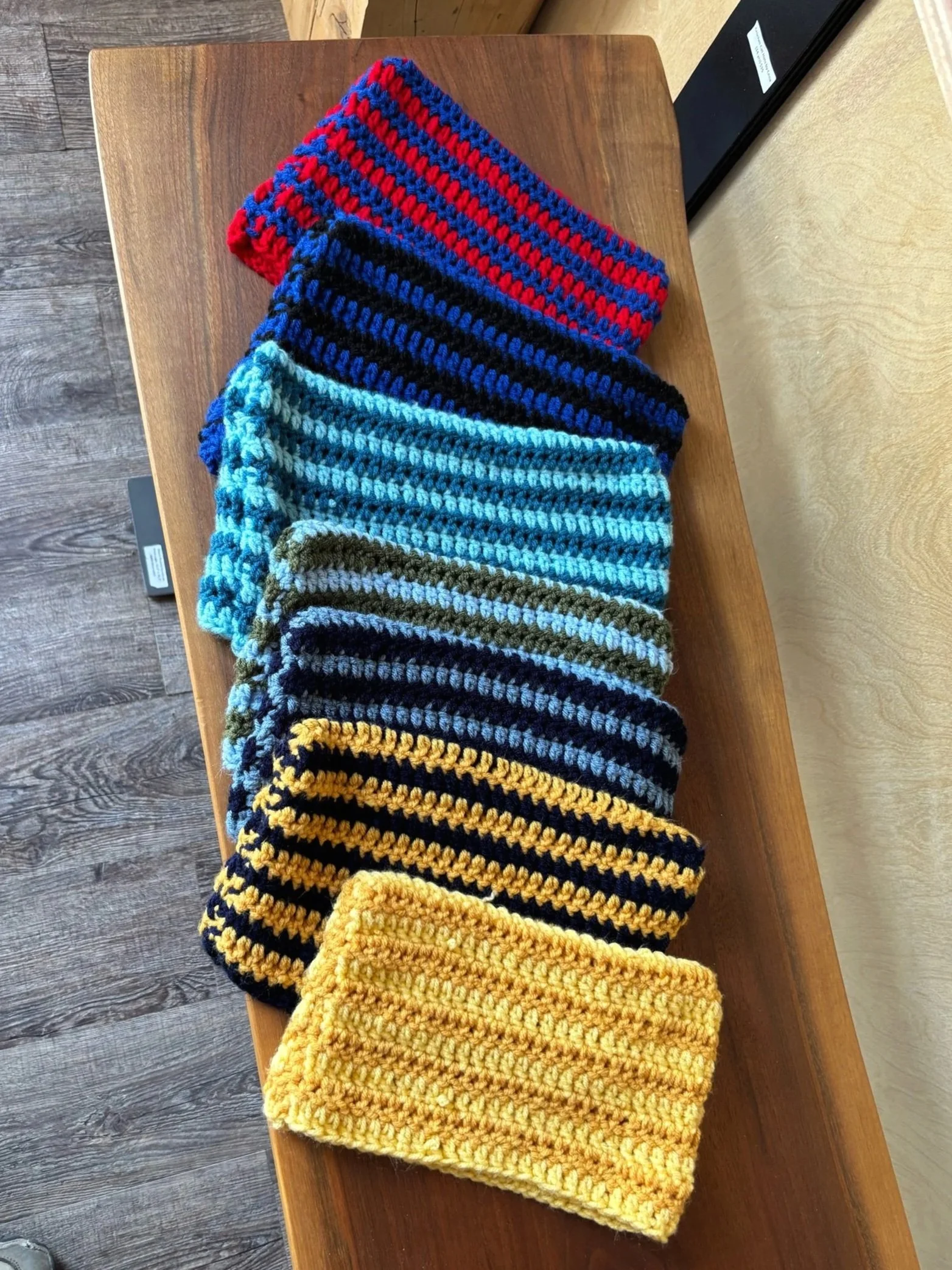 Crocheted Cat Ear Beanies by Cena.