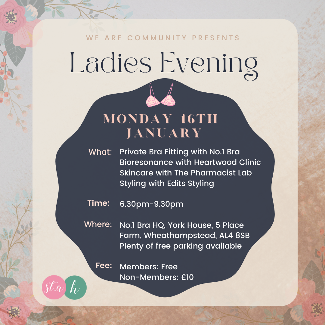 We Are Community Presents - Ladies Evening at No.1 Bra