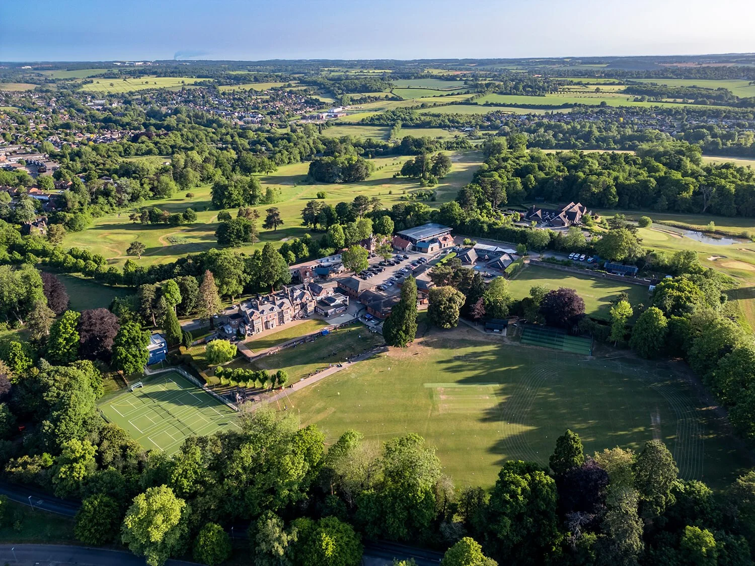 Aldwickbury School harpenden hertfordshire drone footage