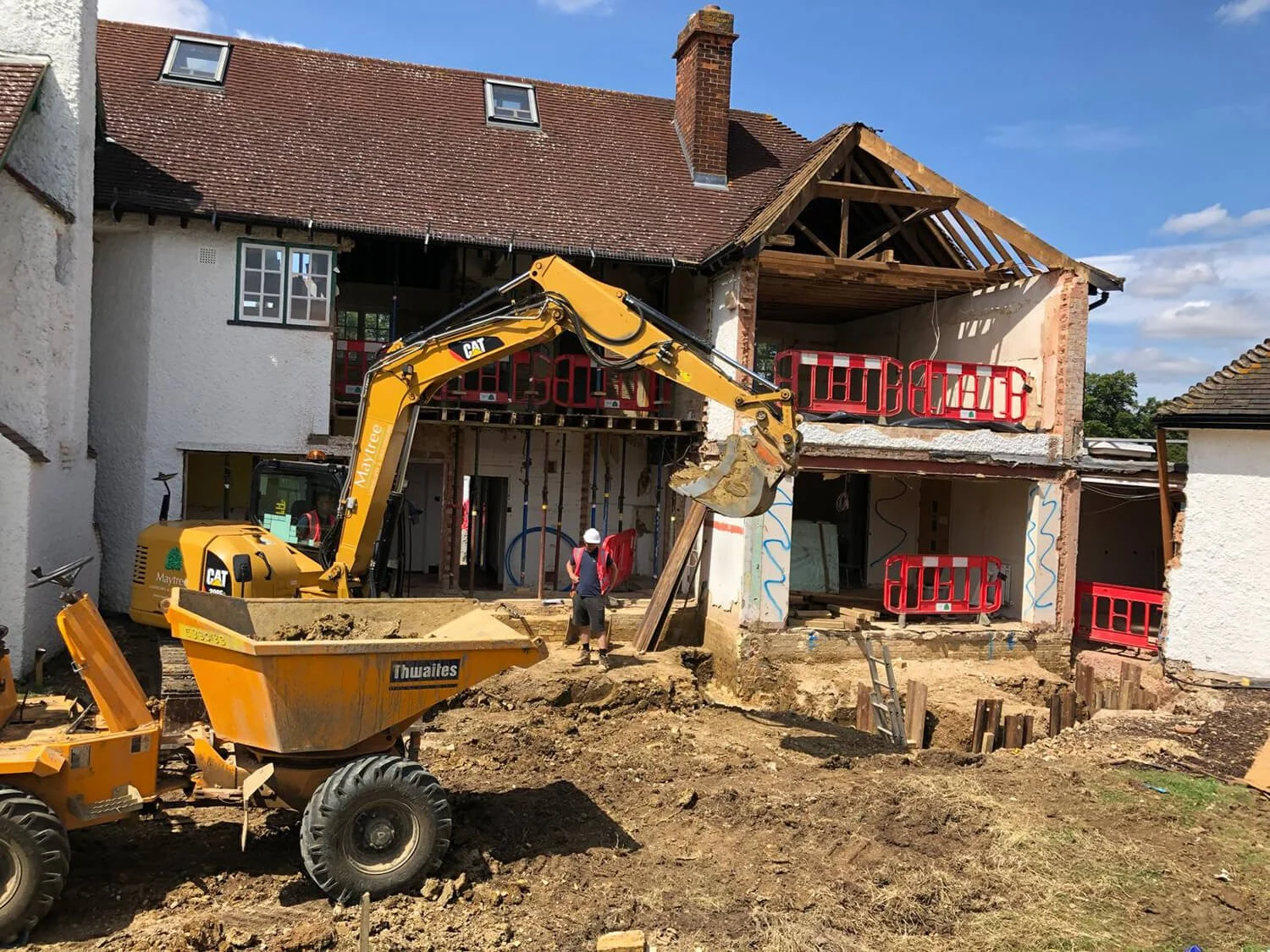 Maytree Group expert demolition, groundworks, landscaping, and plant hire services Harpenden