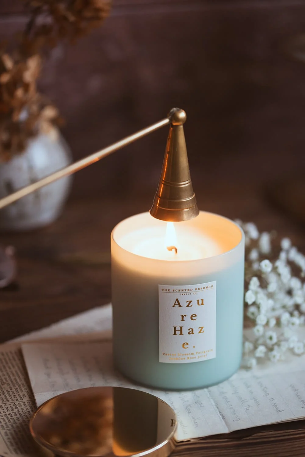 the scented essence organic candle gift company harpenden Hertfordshire 