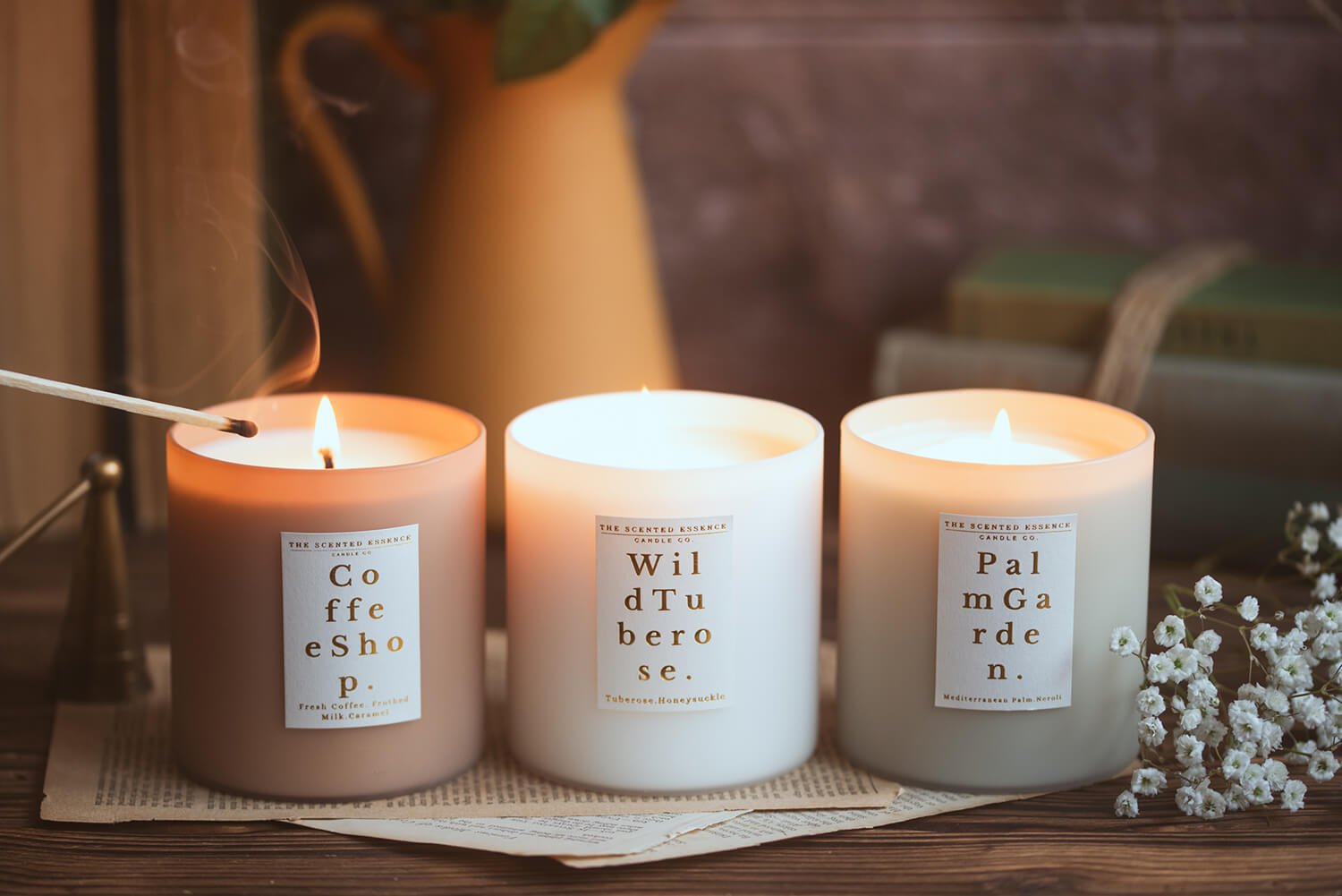 the scented essence organic candle gift company harpenden Hertfordshire 