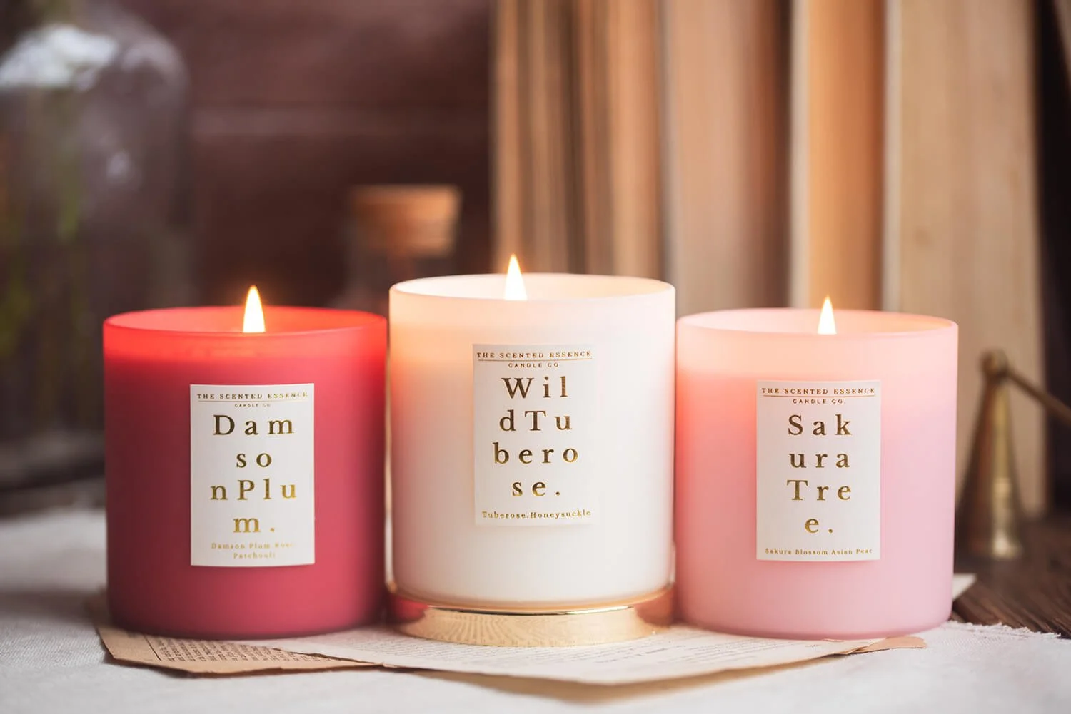 the scented essence organic candle gift company harpenden Hertfordshire 