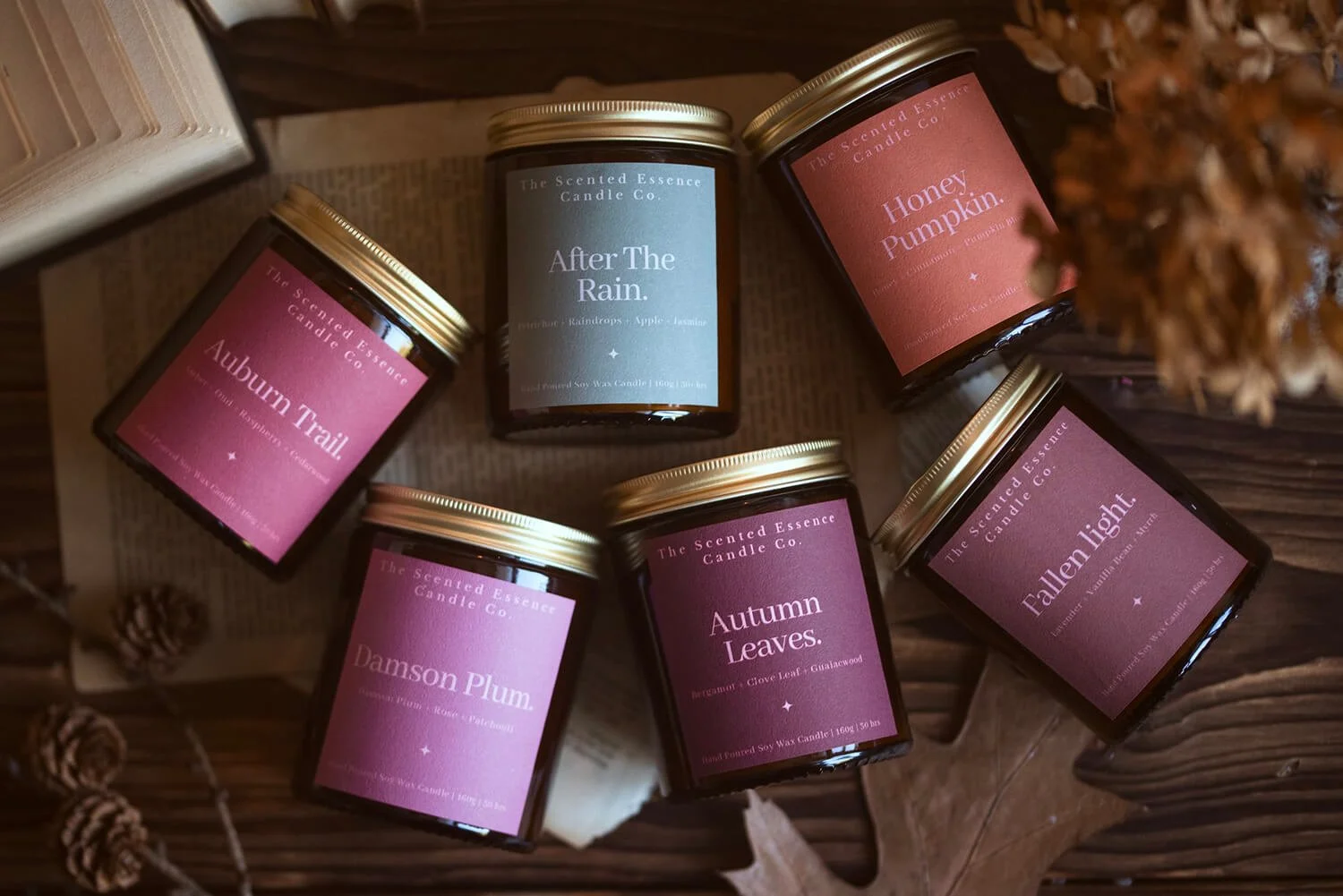 the scented essence organic candle gift company harpenden Hertfordshire 