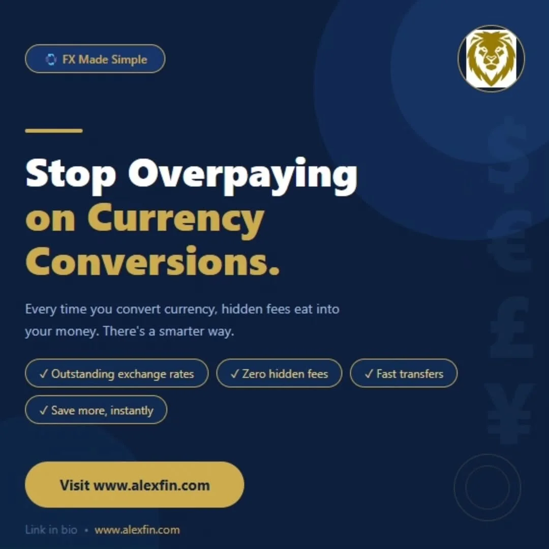 Importers, exporters, expats, international landlords, and overseas property buyers or sellers, with our member @alexfinfx you can save money and time on your FX conversions and international payments.
💷
@alexfinfx provide a seamless, all-in-one pla