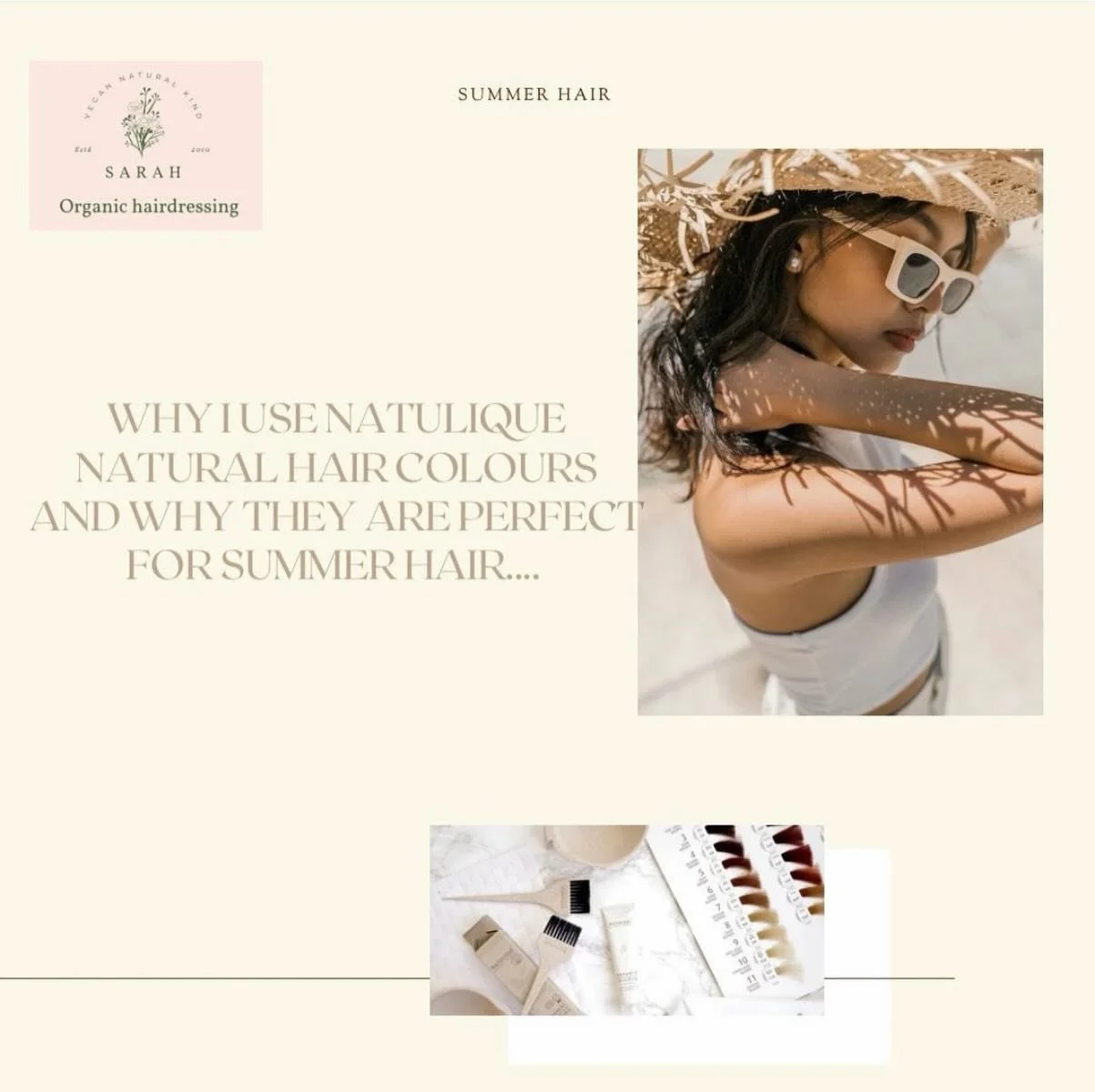 Summer is the perfect time to refresh your look &mdash; and our member @sarahorganichairdressing knows just how to help using natural and organic hair colours.
💆&zwj;♀️
With 27 years of hairdressing experience and over 15 years using organic product