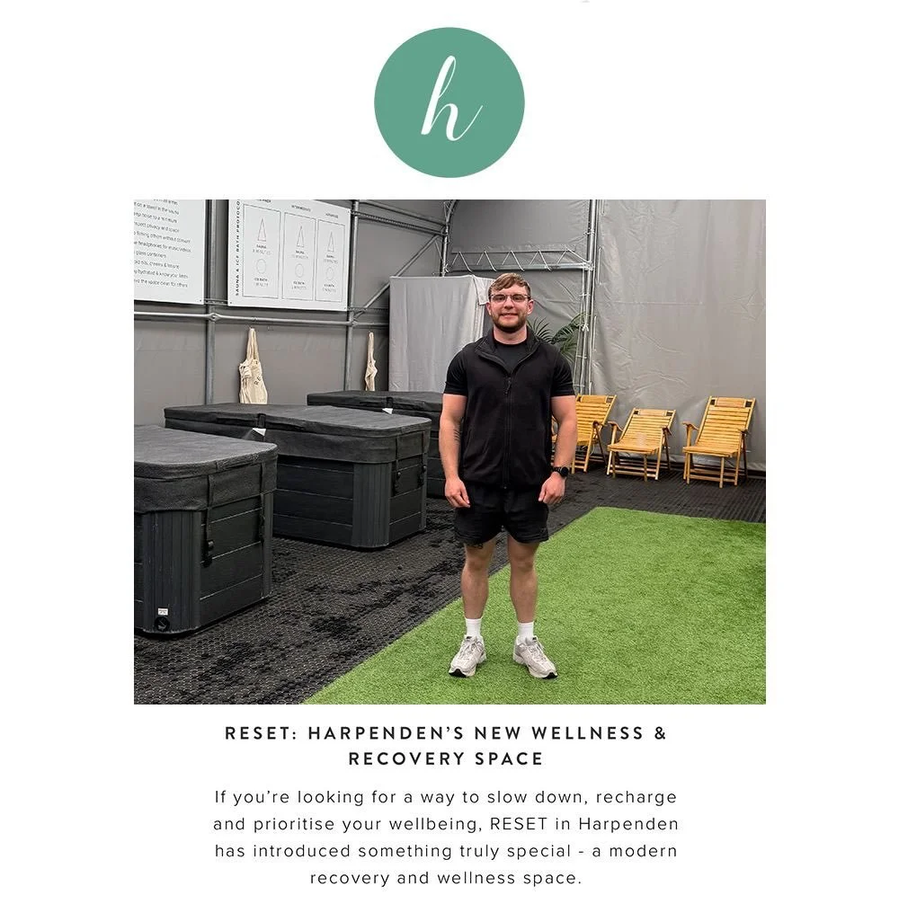 Our member @reset.fitt41 has created something truly special in Harpenden, a modern recovery and wellness space designed to help you slow down, recharge, and prioritise your wellbeing. 
🔥
We had the pleasure of experiencing the facilities at RESET, 