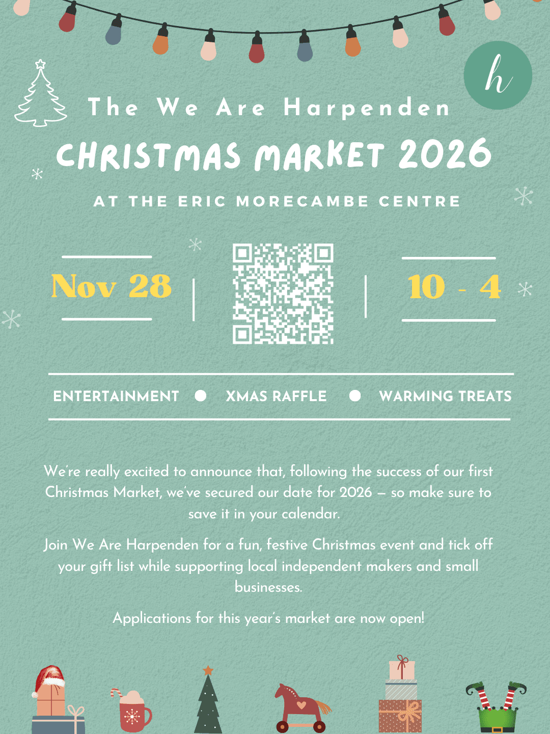 The We Are Harpenden Christmas Market at the Eric Morecambe Centre