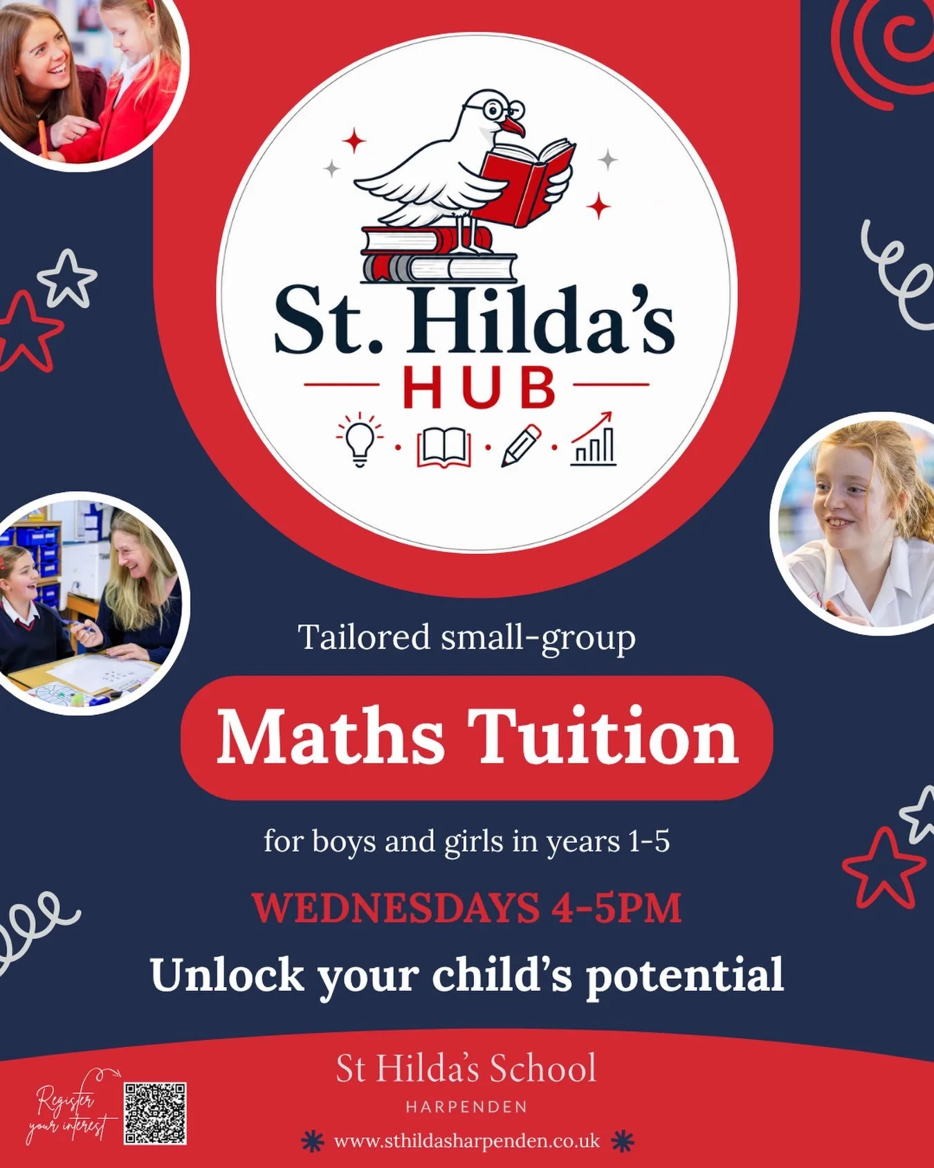 Specialist Maths Tuition for all children in Years 1-5!
➗ Our member @sthildasschoolharpenden invites boys and girls in Years 1 - 5 to enhance their maths skills with our newly founded St Hilda&rsquo;s Hub. 
👦 Small-group sizes and tailored teaching