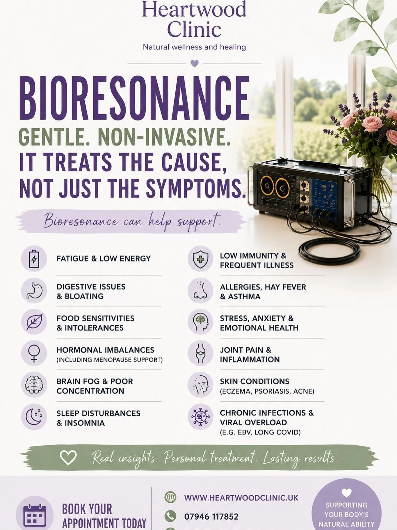 Many people come to @heartwoodclinic because they know something doesn&rsquo;t feel quite right, yet they&rsquo;ve been told that everything looks &ldquo;normal.&rdquo;
🙏
Using advanced E-Lybra 8 Bioresonance technology, our member Katrina work with