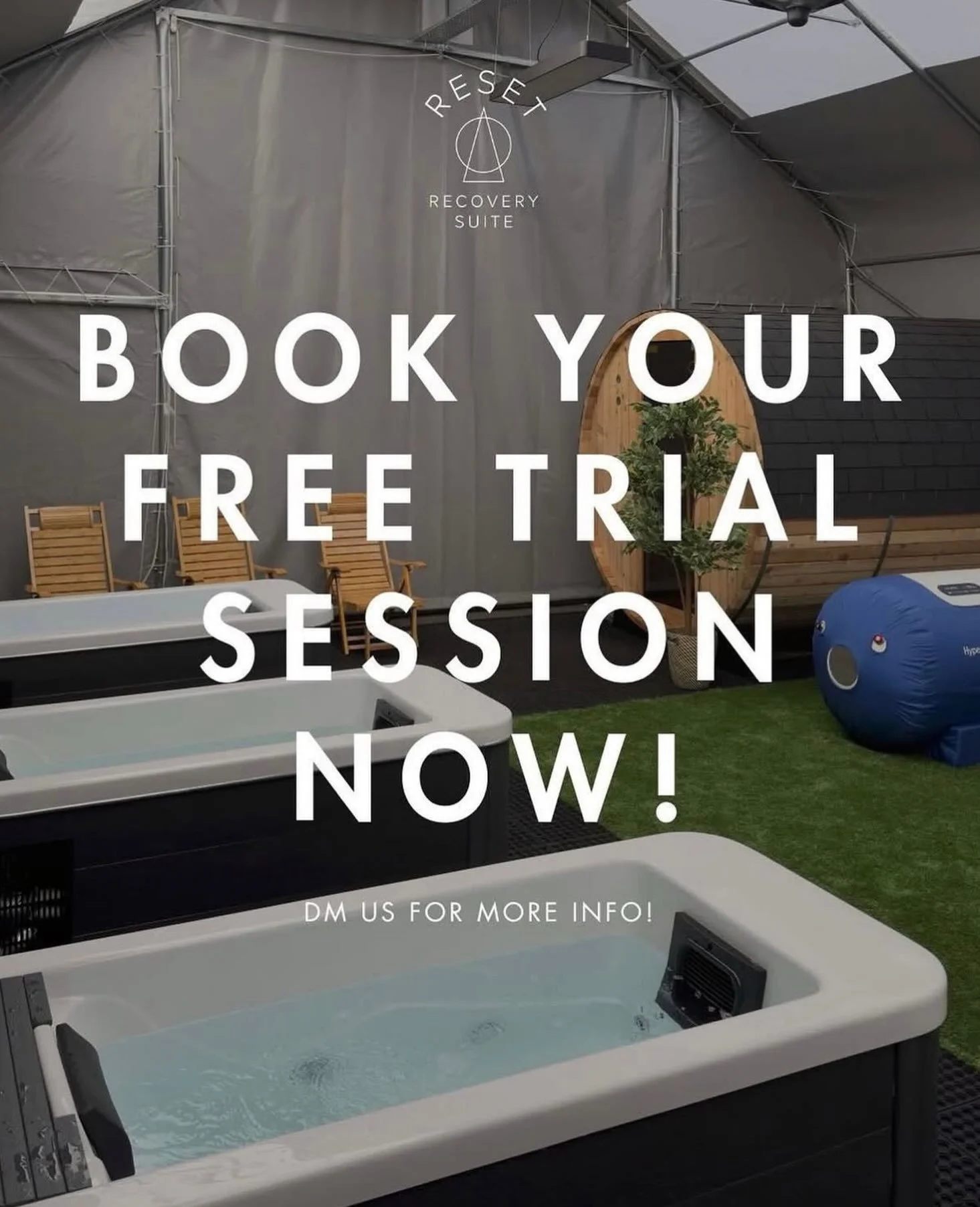 Book your FREE 45-minute taster session at our member @reset.fitt41 and go and experience it for yourself 
🌟 
From ice baths to sauna and everything in between, this is recovery done properly 🧊🧖&zwj;♀️
No pressure, no commitment&hellip; just come 