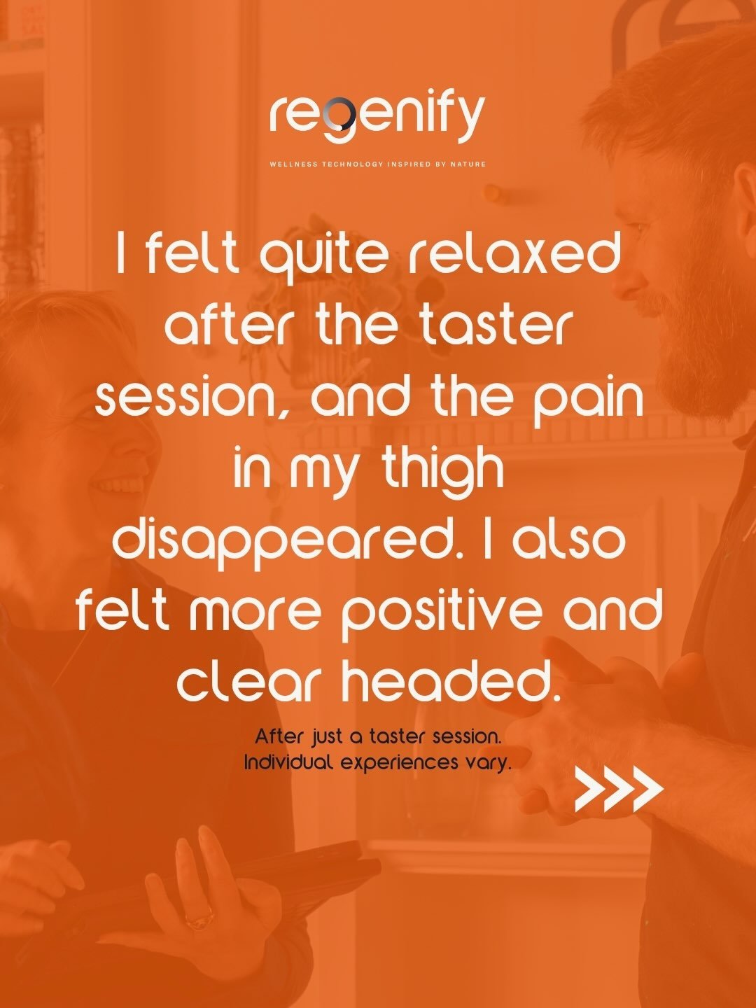💭 What can you really notice from just a taster session? 💭   Sometimes quite a lot.  Our member @regenifyhealth received this lovely feedback after a short trial of their technology, not even full sessions. ✔️  &ldquo;I felt quite relaxed after the