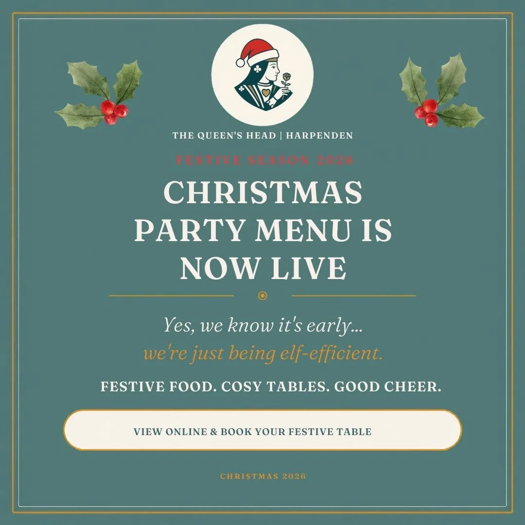 🎄 Christmas at The Queens Head🎄

Our member @thequeensheadharpenden now has their Festive Menu available!
🍽️
Whether you&rsquo;re planning the work Christmas party, a festive meal with friends, a family get-together or a Christmas catch-up over a 