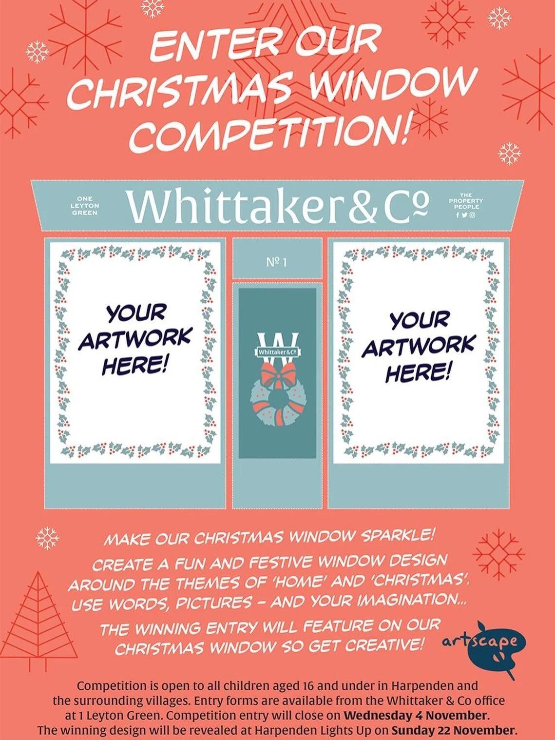 🎄 It&rsquo;s Back! Whittaker &amp; Co&rsquo;s Christmas Window Design Competition 2026 🎨

@whittakerandco are excited to announce the return of their Christmas Window Design Competition for a third year! 🎨🎅

Once again, they&rsquo;re inviting eve