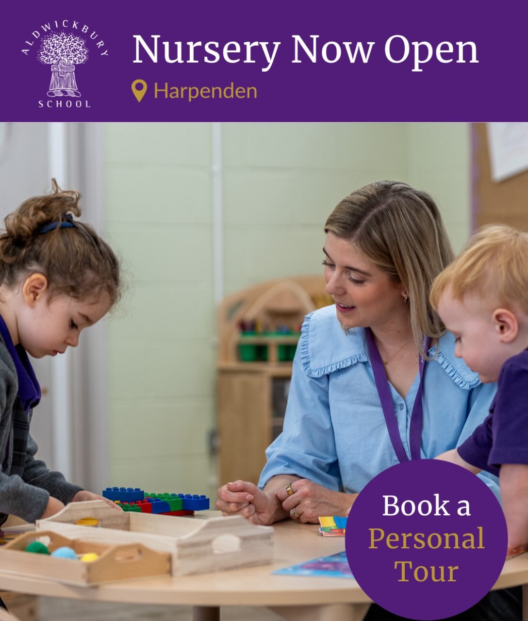 💫 Aldwickbury Nursery is now open 💫

With our member @aldwickburyschool in Harpenden, children learn through a unique blend of child-led play, expert Early Years teaching and specialist lessons in music, drama, PE and swimming.
🖍️
Your child will 