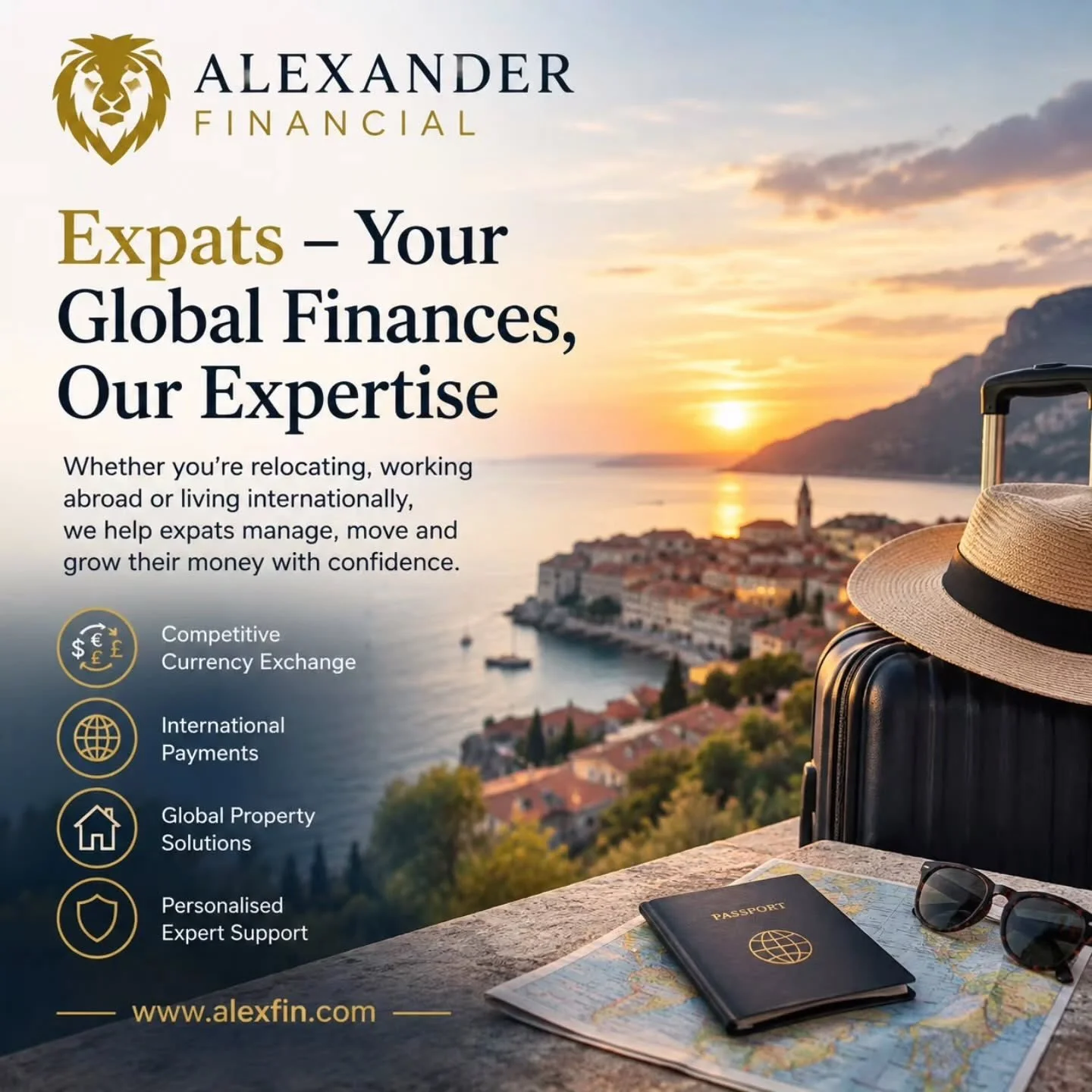 🌍 Expats, meet your global financial partner. 🌍

Wherever life takes you, our member @alexfinfx helps you navigate your finances with confidence.
🧭 
Whether you&rsquo;re relocating overseas, working internationally or building a life abroad, exper