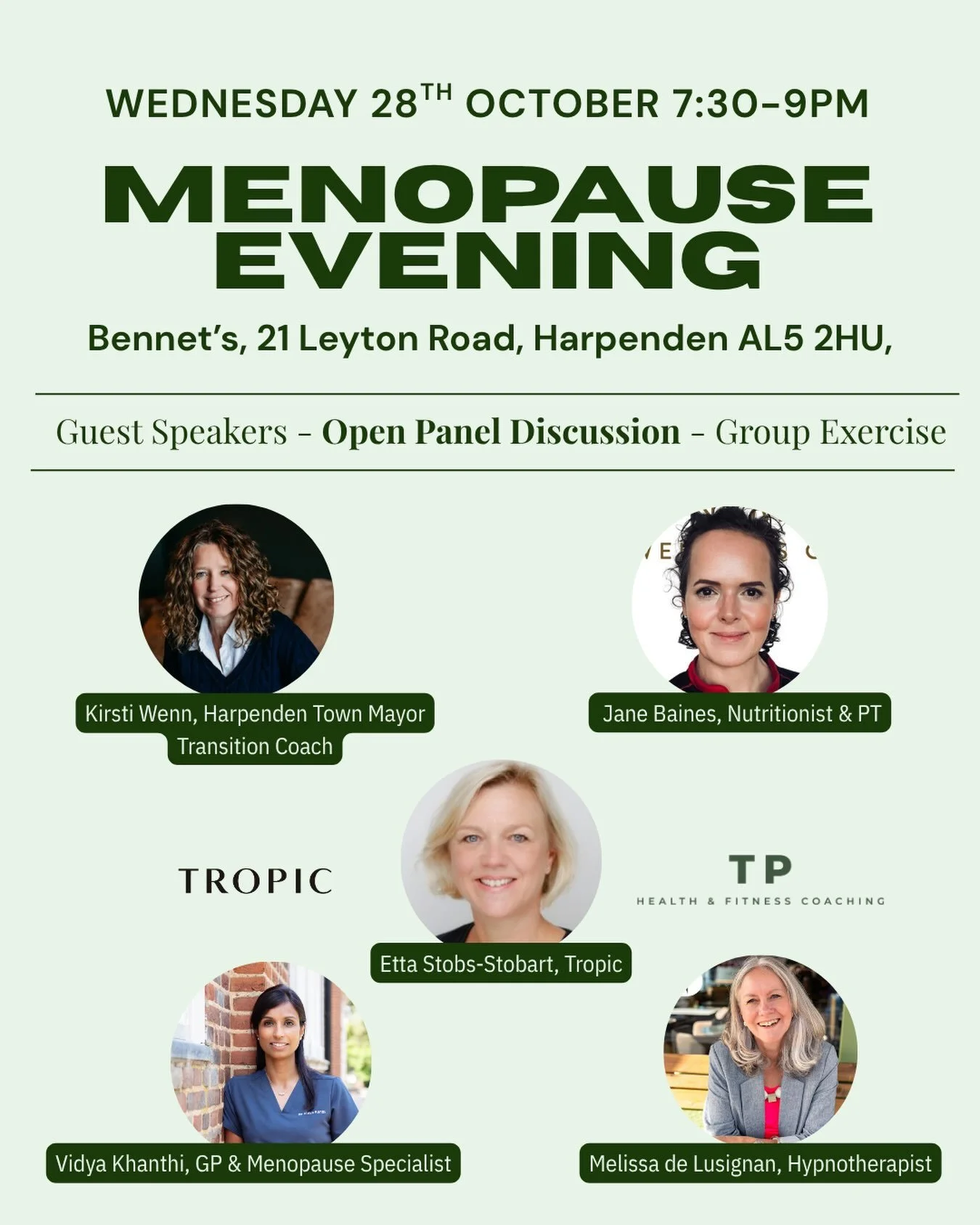 Menopause doesn&rsquo;t come with a manual - which is why our member&nbsp;@beliefdynamics_hypnotherapy and&nbsp;four other local experts are getting together for a fun and informative evening to help you navigate it with confidence, clarity, and prac