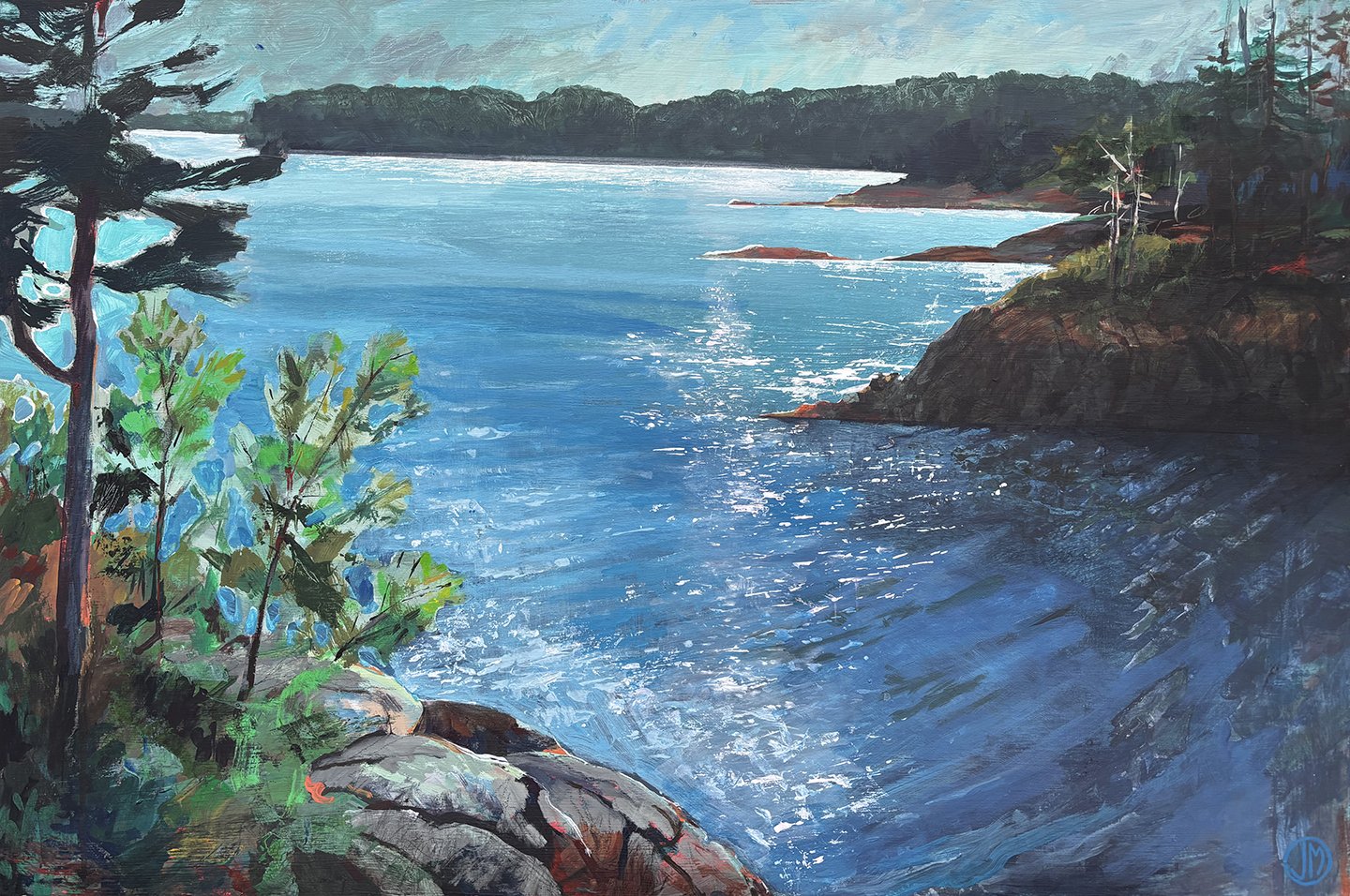 John's Cove, Waldoboro, 24x36 inches, acrylic on panel